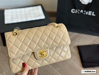 Chanel Flap Bag Beige 23 x 15 cm