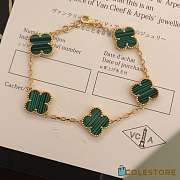 Van Cleef & Arpels Green Four-leaf Clover Bracelet - 1