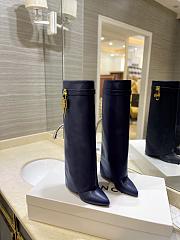 Givenchy Dark Blue Boots With Gold Lock - 6