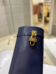 Givenchy Dark Blue Boots With Gold Lock - 3