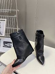 Givenchy Short Boots 4G LOGO Black  - 4