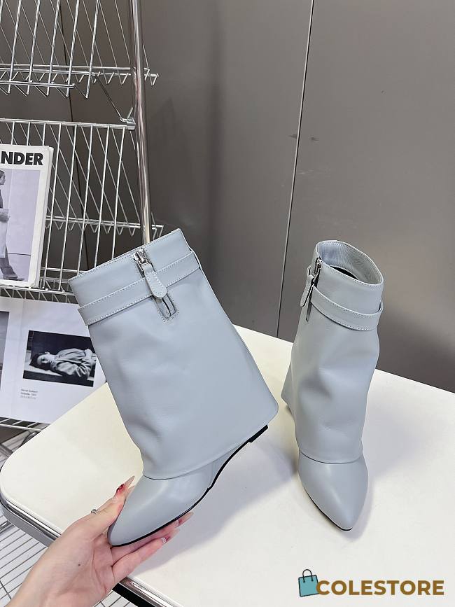 Givenchy Short Boots 4G LOGO Light Blue - 1