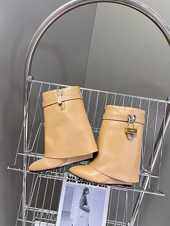 Givenchy Short Boots 4G LOGO Brown 