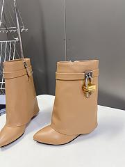 Givenchy Short Boots 4G LOGO Brown  - 5