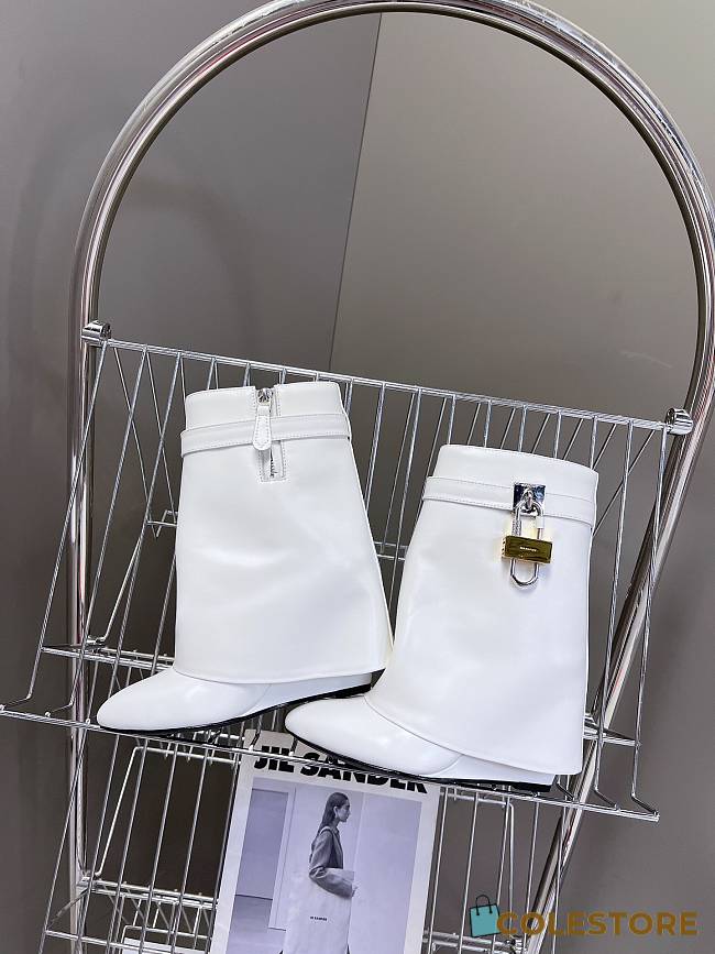 Givenchy Short Boots 4G LOGO White - 1