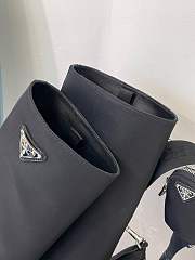 Prada Leather and Nylon Boots Black   - 4