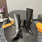 Louis Vuitton Silhouette High Heels Boots Black  - 1