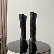 Louis Vuitton Silhouette High Heels Boots Black  - 6