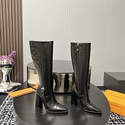 Louis Vuitton Silhouette High Heels Boots Black  - 4
