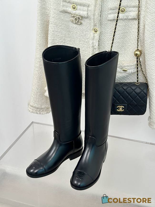 Chanel High Heels Boots Black - 1