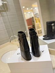 Givenchy Short Boots Black Silver Lock - 3