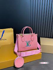 Louis Vuitton OnTheGo Crocodile Pattern Pink 25 x 20 cm - 1