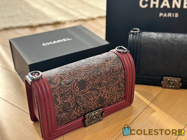 Chanel Le Boy Red 25 cm - 1
