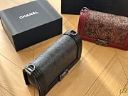 Chanel Le Boy Red 25 cm - 2