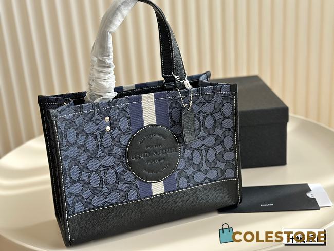 Coach Tote Dark Blue And Black 30 x 23 cm - 1