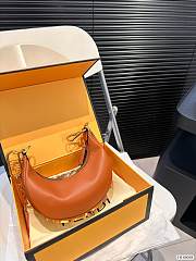 Fendi Graphy Brown Mini Bag 18 x 10 cm  - 6