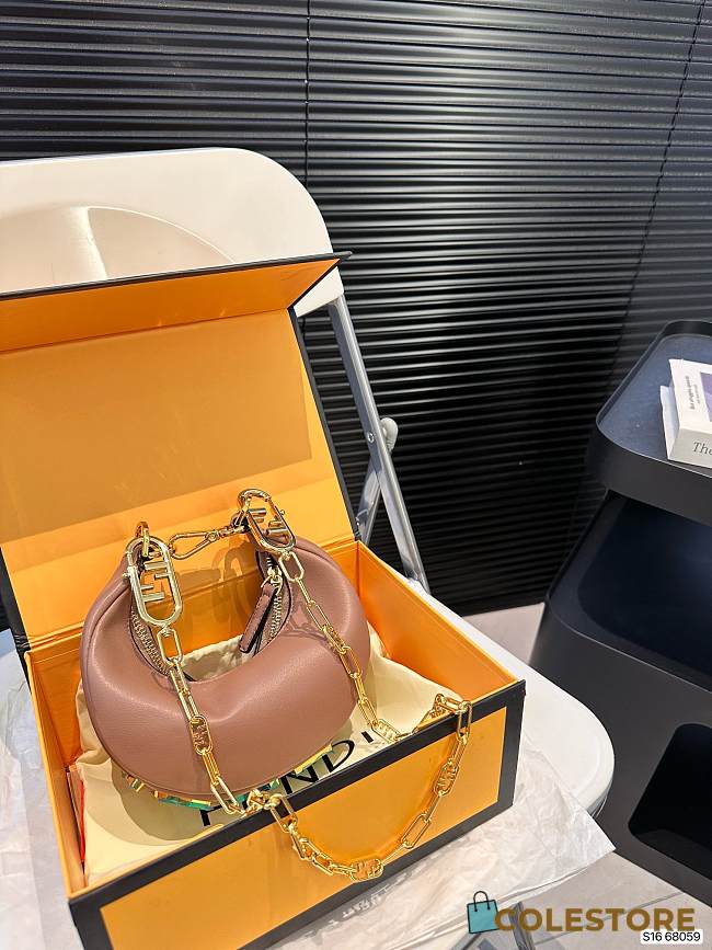 Fendi Graphy Beige Mini Bag 18 x 10 cm  - 1