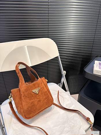Prada Caramel Mini Bag 17 x 15.5 cm