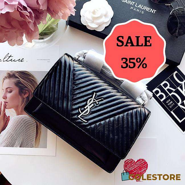Only $170 YSL Classic Sunset Bag 442906 Size: 22x16x9cm - 1