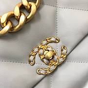 Chanel 19 Flap Bag Grey AS1161 30 x 20 x 10 cm - 6