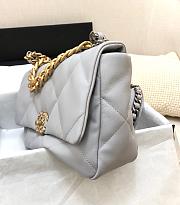 Chanel 19 Flap Bag Grey AS1161 30 x 20 x 10 cm - 2