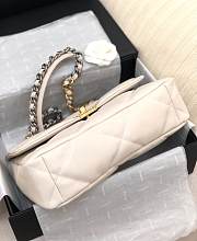 Chanel 19 Flap Bag White AS1161 30 x 20 x 10 cm - 4