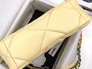 Chanel 19 Flap Bag Yellow AS1161 26 x 16 x 9 cm - 5