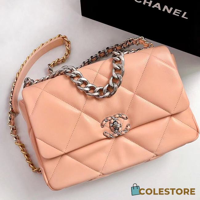 Chanel 19 Flap Bag Orange-Pink AS1161 30 x 20 x 10 cm - 1