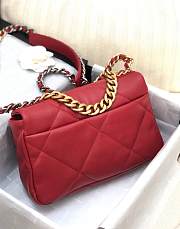 Chanel 19 Flap Bag Red AS1161 30 x 20 x 10 cm - 5