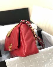 Chanel 19 Flap Bag Red AS1161 30 x 20 x 10 cm - 4