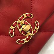 Chanel 19 Flap Bag Red AS1161 30 x 20 x 10 cm - 3