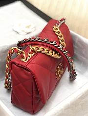 Chanel 19 Flap Bag Red AS1161 30 x 20 x 10 cm - 2