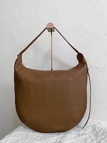 The Row Womens Allie N/S Leather Hobo Bag In Brown 40 x 8 x 37 cm