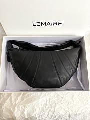 Lemaire Small Croissant Bag Black 17 x 8 x 25.5 cm - 1