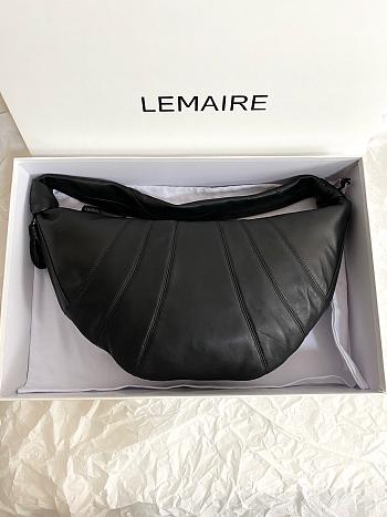 Lemaire Small Croissant Bag Black 17 x 8 x 25.5 cm