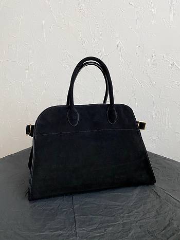 The Row Tote Margaux Seude Black 38 x 24 x 27 cm