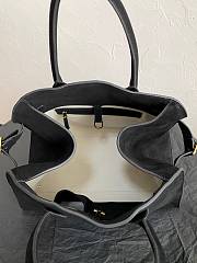 The Row Tote Margaux Seude Black 38 x 24 x 27 cm - 4