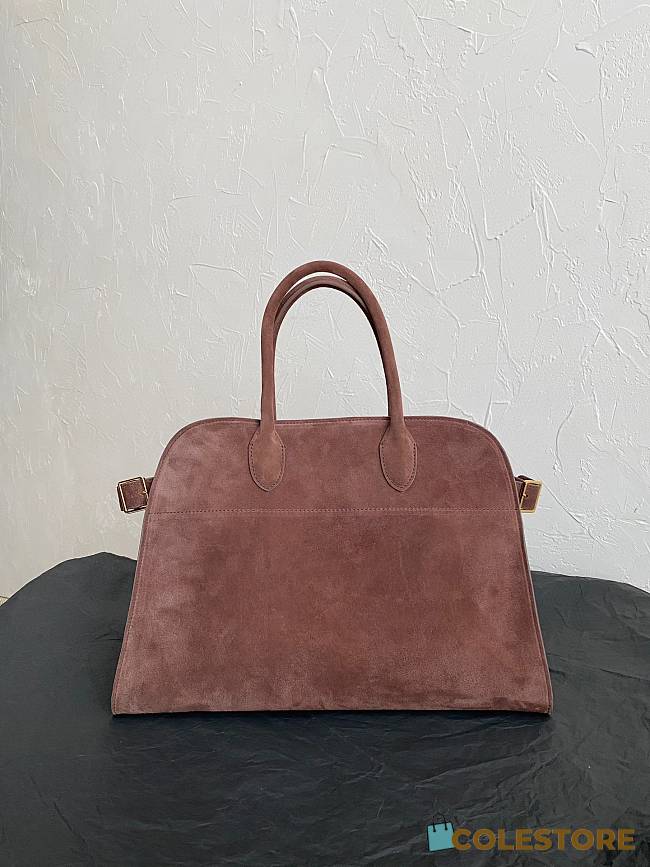 The Row Tote Margaux Seude Chocolate 38 x 24 x 27 cm - 1