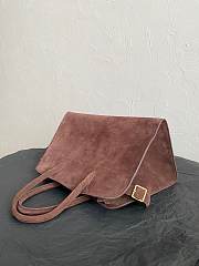 The Row Tote Margaux Seude Chocolate 38 x 24 x 27 cm - 3