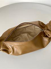 Lemaire Medium Soft Croissant Bag In Brown Dusty Sage 18 cm - 3