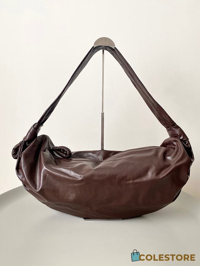 Lemaire Medium Soft Croissant Bag In Rouge 18 cm - 1