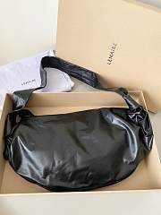 Lemaire Medium Soft Croissant Bag In Black 18 cm - 2