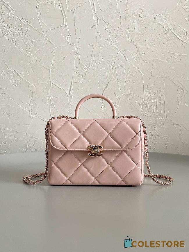 Chanel 23k Flap Bag Pink 19 x 8 x 12 cm - 1