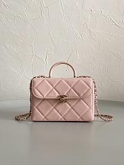 Chanel 23k Flap Bag Pink 19 x 8 x 12 cm - 1