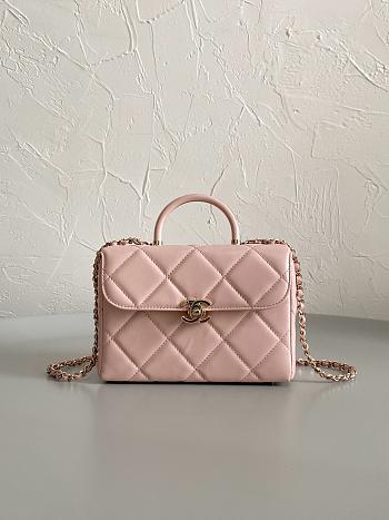 Chanel 23k Flap Bag Pink 19 x 8 x 12 cm