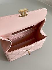 Chanel 23k Flap Bag Pink 19 x 8 x 12 cm - 4