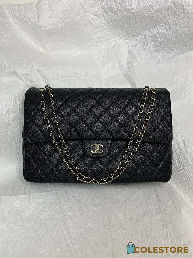 Chanel 24c Flap Bag Black 40 x 12 x 26 cm - 1