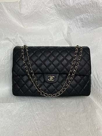 Chanel 24c Flap Bag Black 40 x 12 x 26 cm