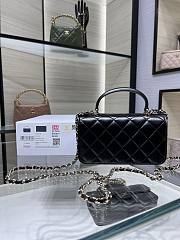 Chanel 24a Flap Bag Black 20 cm - 2