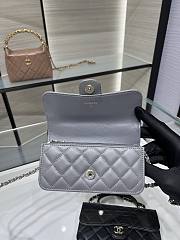 Chanel 24a Flap Bag Grey 20 cm - 4